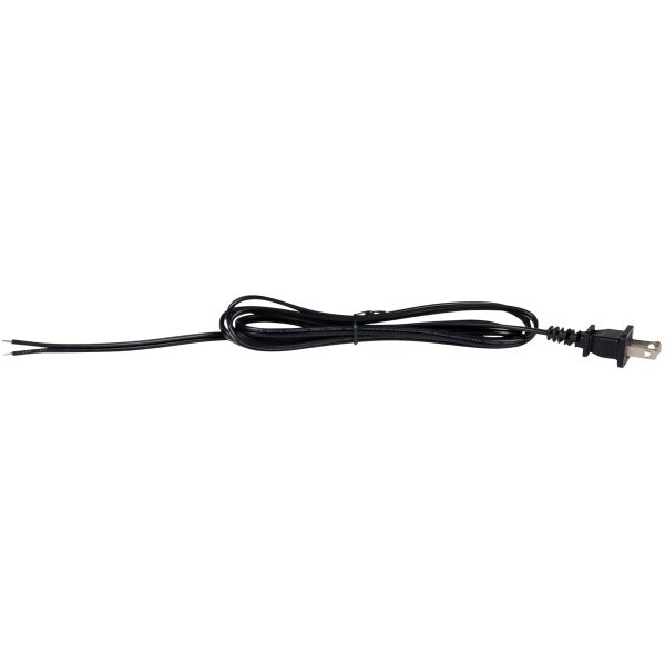 Main product image for 6 ft. Power Cord Black 18/2 110-030
